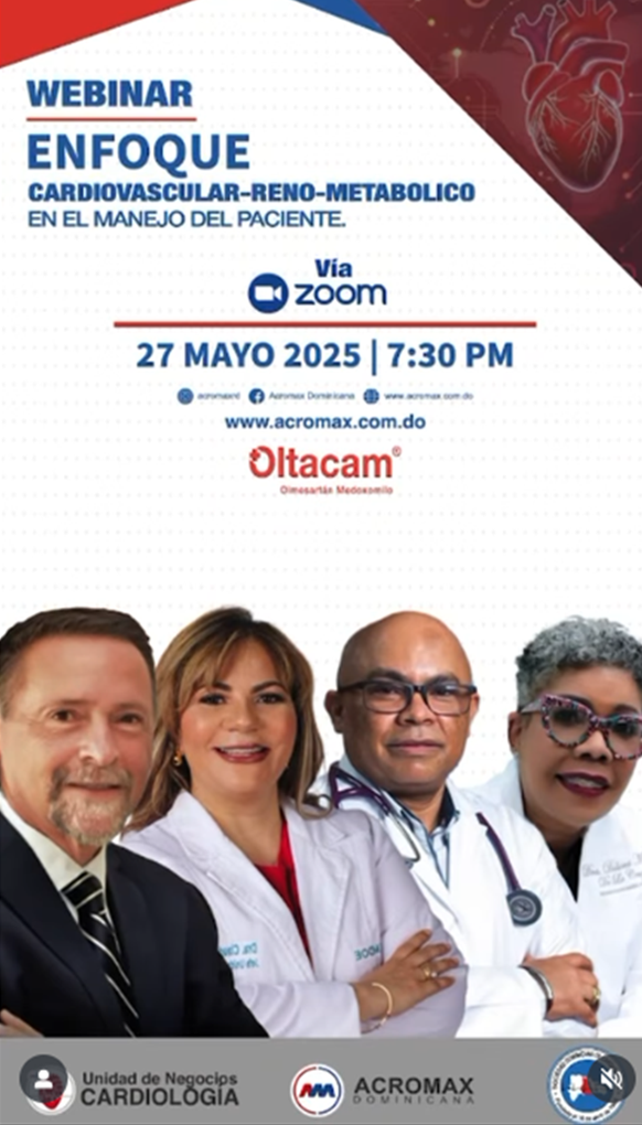 SODOCARDIO y ACROMAX Presentaron Webinar sobre Enfoque Cardiovascular-Reno-Metabólico